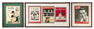 Joe DiMaggio Autographed Magazine Collection of (5)